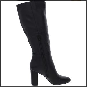 Steve Madden Ninny Leather Block Heel Knee High Boot